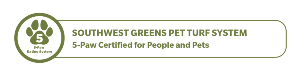 Southwest Greens Pet Turf System 5-Paw Certified for People and Pets
